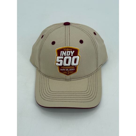 Indycar Other - IndyCar 2024 Indianapolis 108th Indy 500 Gainbridge Hat Cap Tan Adjustable New